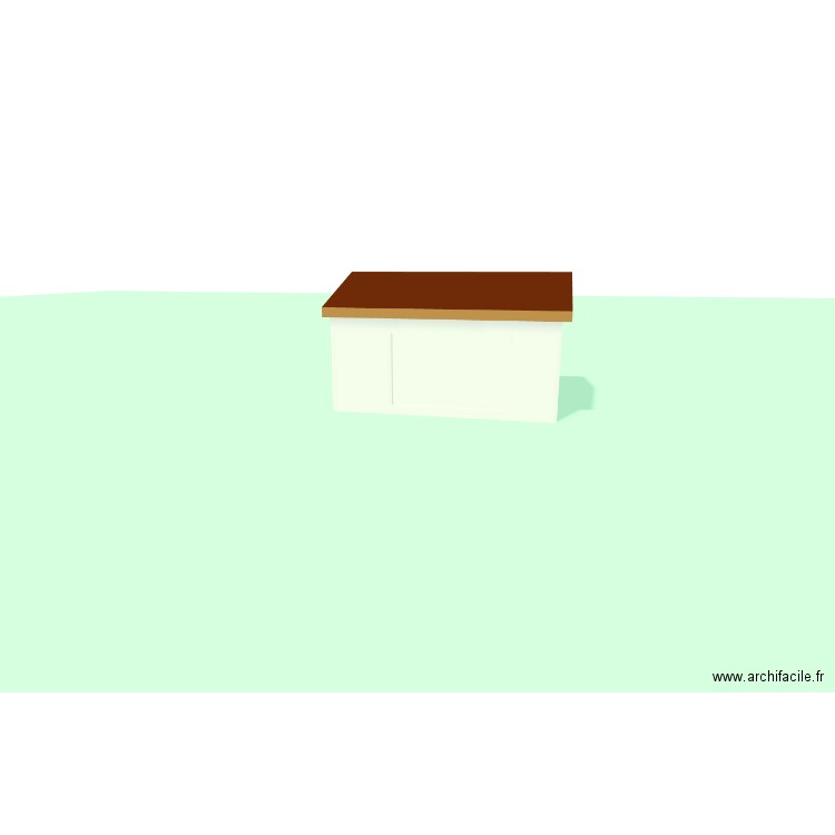Garage. Plan de 1 pièce et 14 m2