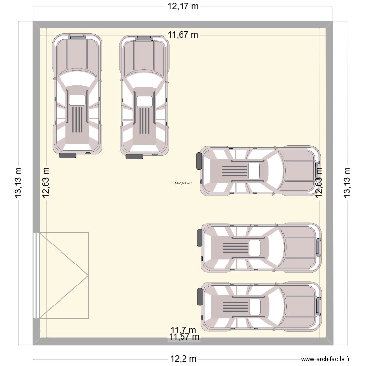 grange aubière 2. Plan de 12 pièces et 451 m2