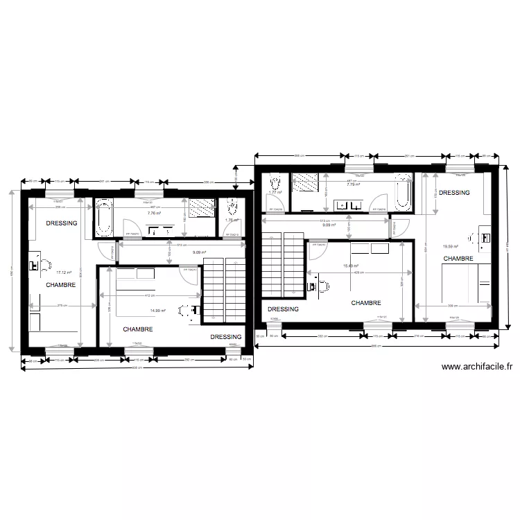 PLAN ETAGE FERTE G. Plan de 
