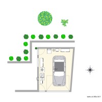 Plan de garage attenant maison 1