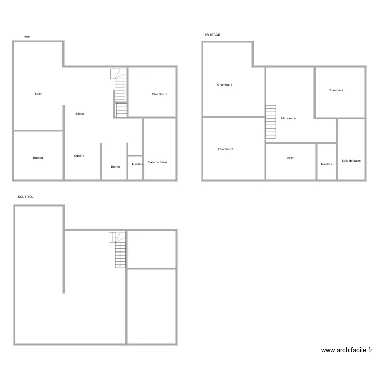 PLAISANT BIS. Plan de 