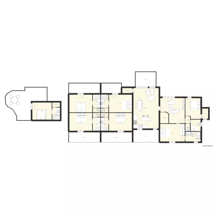 VILLA PROPRIANO. Plan de 