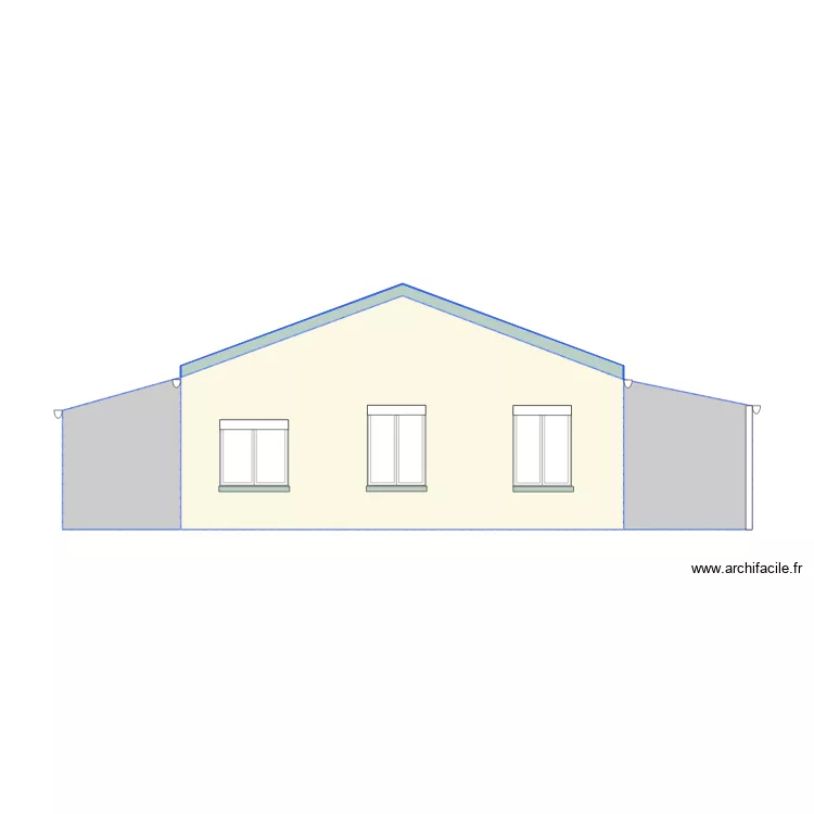 FACADE Nord Ouest. Plan de 