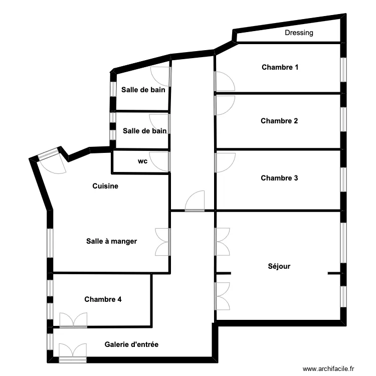 Martin Plan projet&eacute;. Plan de 