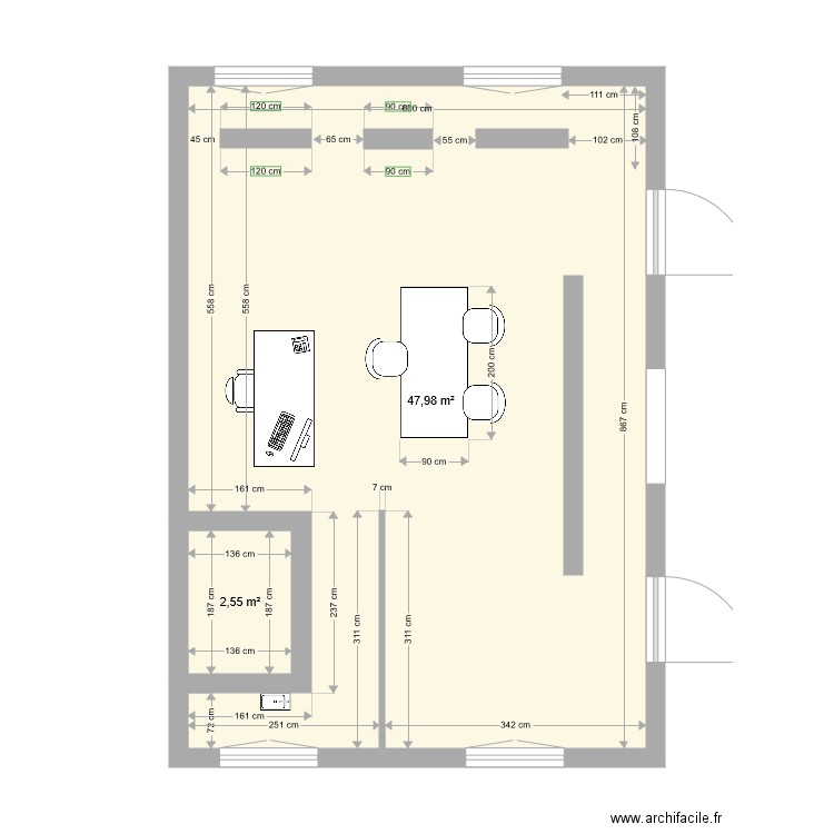 local jm savoie. Plan de 0 pièce et 0 m2