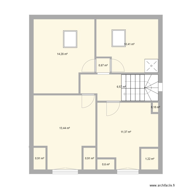 2etage. Plan de 0 pièce et 0 m2