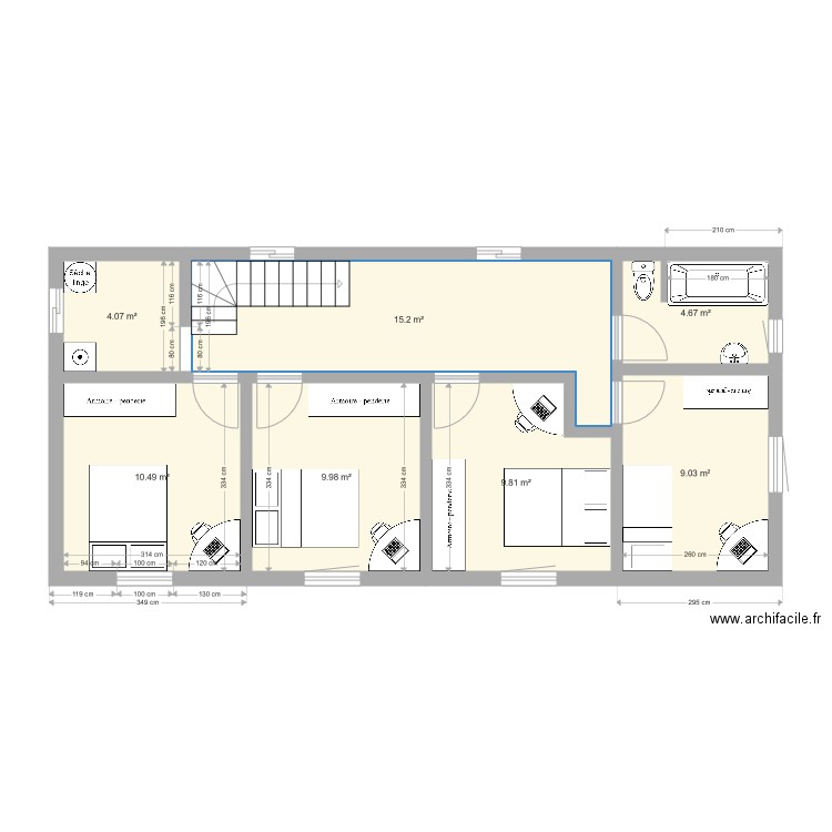 etage2. Plan de 0 pièce et 0 m2