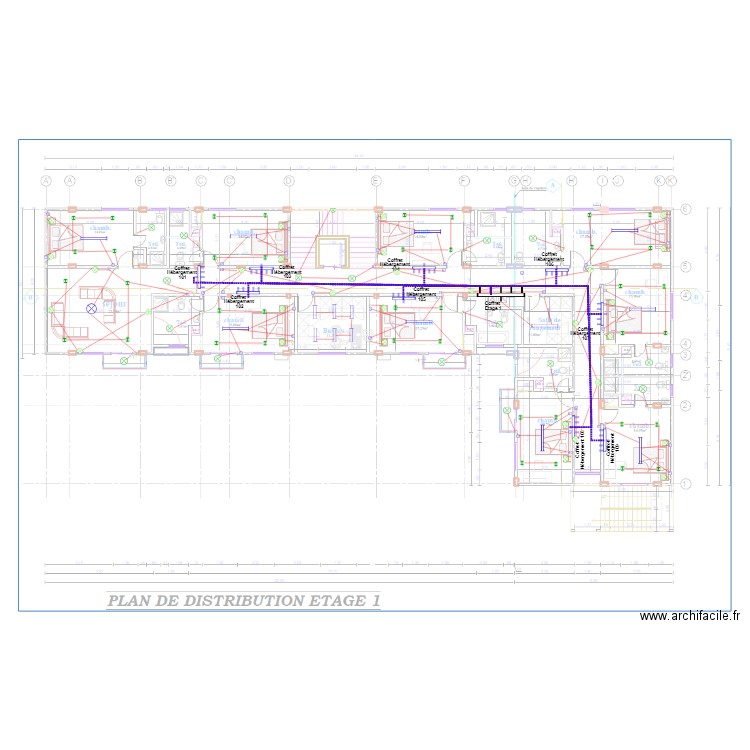 Eclairage Etage 1  HOTEL KRIBI new. Plan de 0 pièce et 0 m2