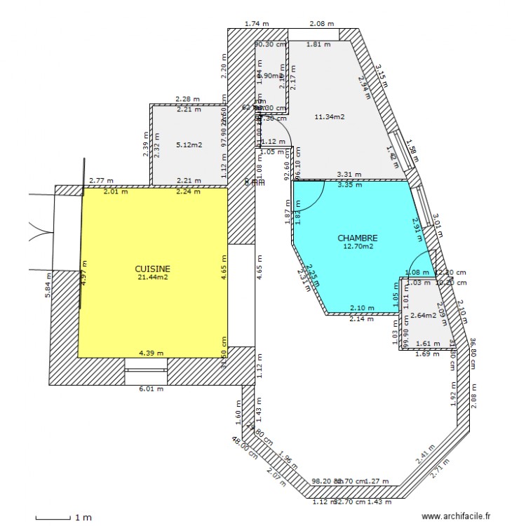 aparte 3 modifier. Plan de 0 pièce et 0 m2