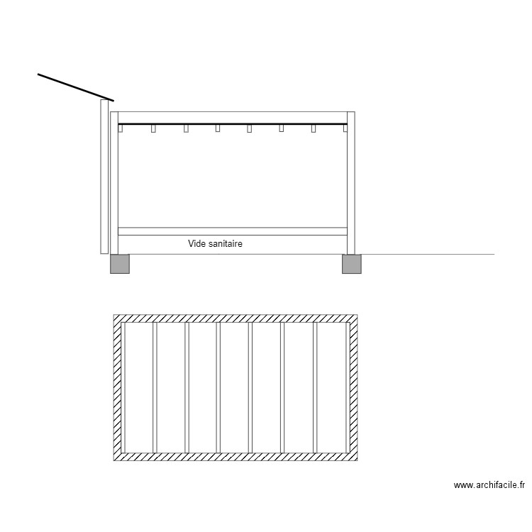 Structure. Plan de 0 pièce et 0 m2