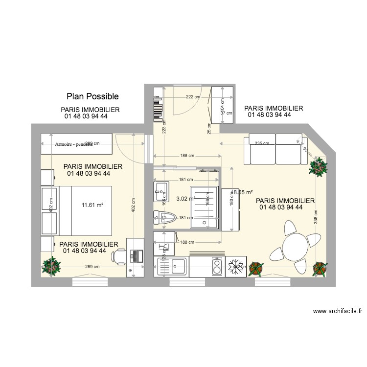 6bis  RECOLLET 2. Plan de 0 pièce et 0 m2