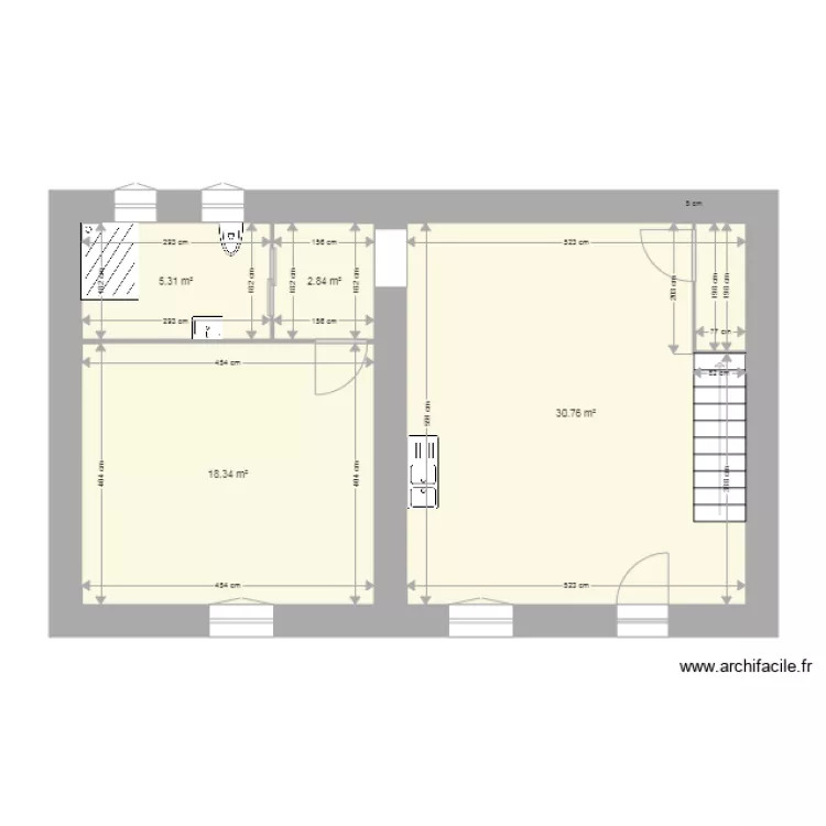 CHALAND. Plan de 