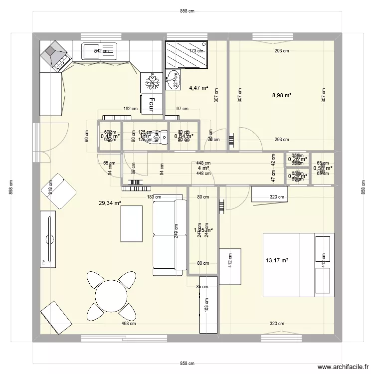 bogny rdc meublé. Plan de bogny rdc meublé. Plan de