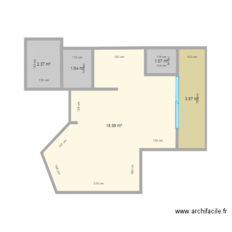 superficie carreaux. Plan de 0 pièce et 0 m2