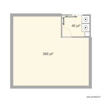 vue sous sol avec salle de bain