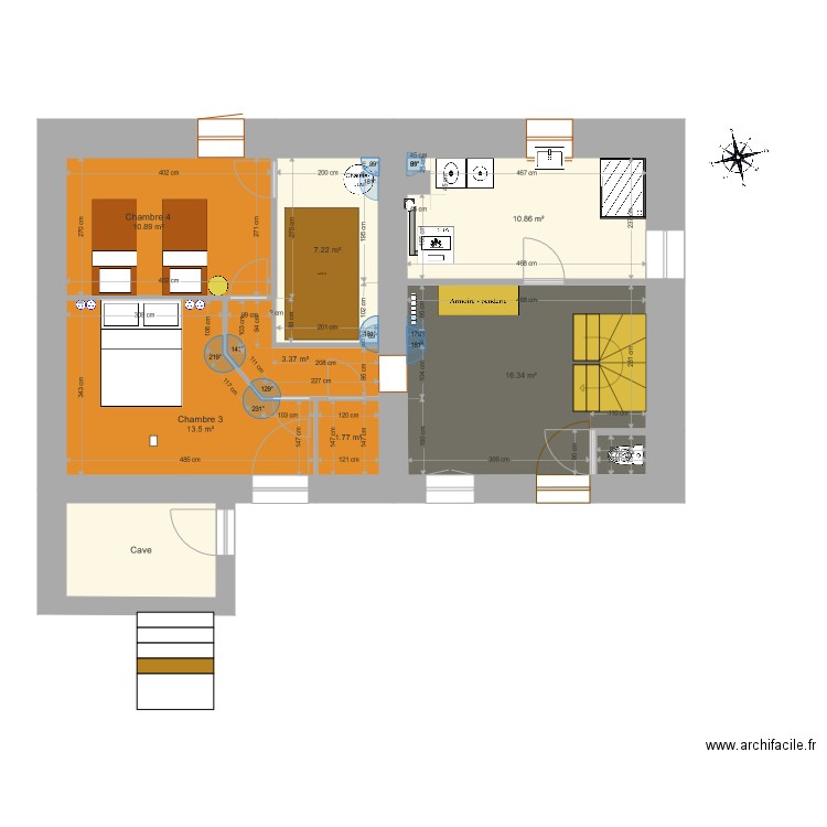 REZ DE CHAUSSEE NIV 0. Plan de 0 pièce et 0 m2