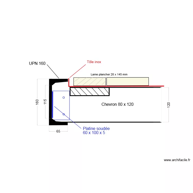 Assemblage Chevron / UPN_V2. Plan de 