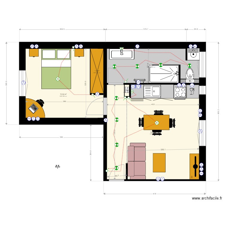 plan PASSAGE GEFFROY DIDELOT  1. Plan de 0 pièce et 0 m2