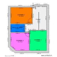 VILLARIES 1ER ETAGE MESURES