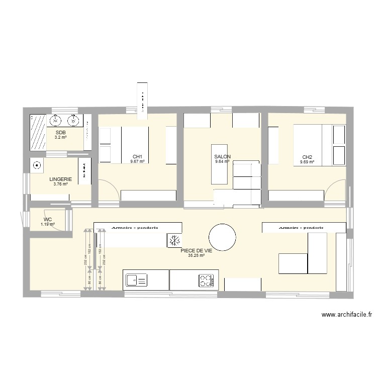 MaMaisonEnBois. Plan de 0 pièce et 0 m2