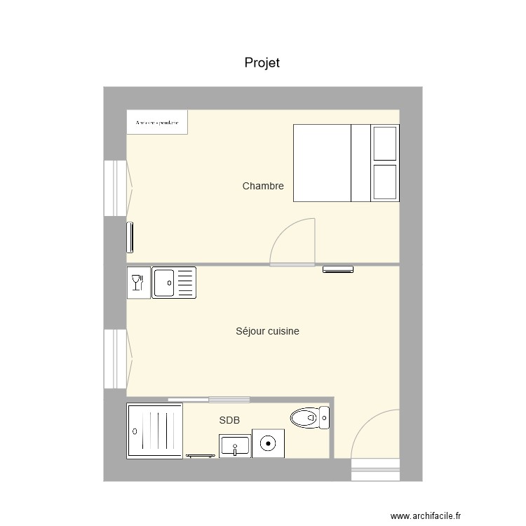 Rocheteau Projet. Plan de 0 pièce et 0 m2