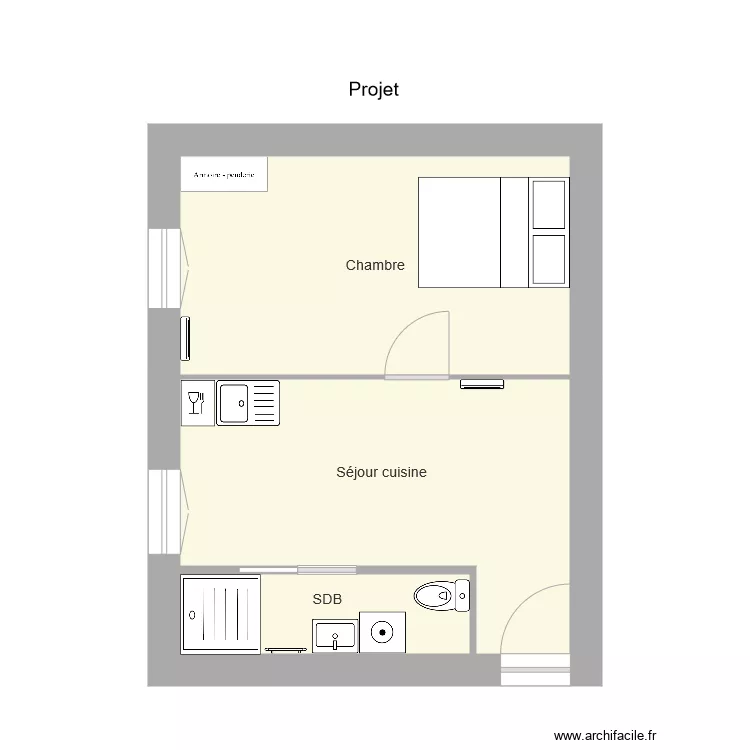 Rocheteau Projet. Plan de 