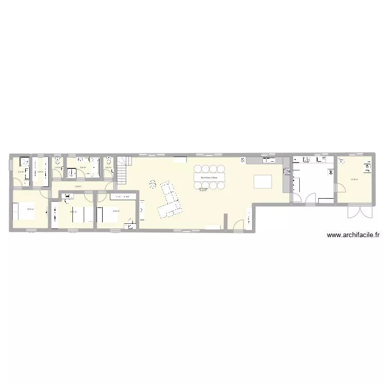 Maison 2 . Plan de 