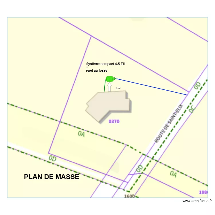Gerard Plan de masse syst&egrave;me compact. Plan de 