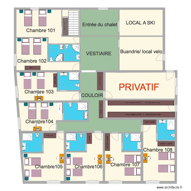 PROJET MARJORIE dxf. Plan de 0 pièce et 0 m2