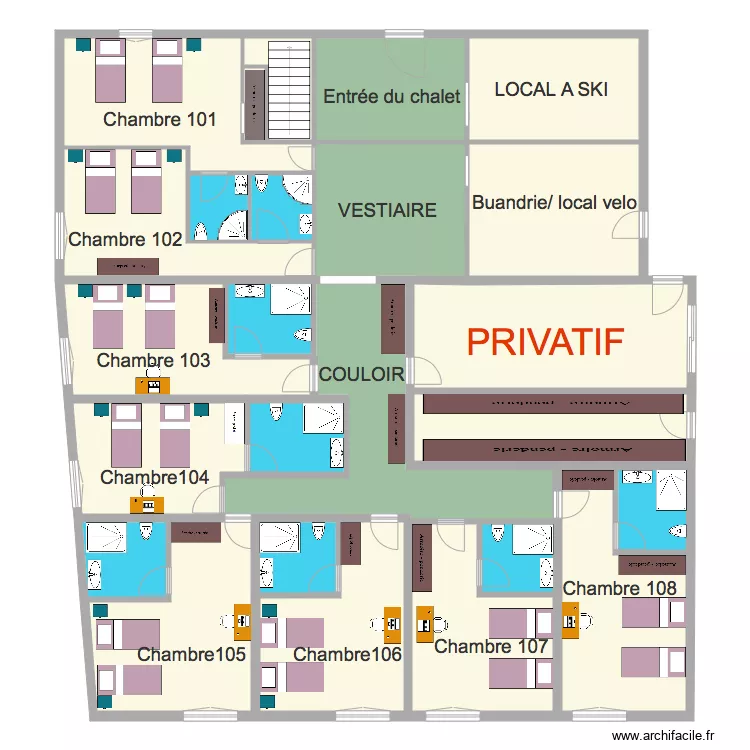 PROJET MARJORIE dxf. Plan de 