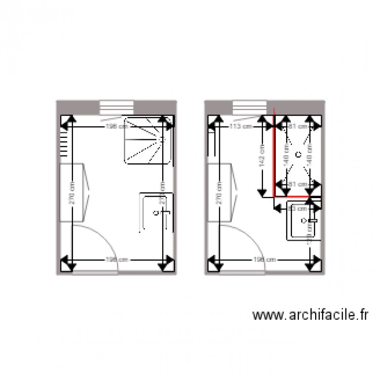 MBARKI SDB. Plan de 0 pièce et 0 m2