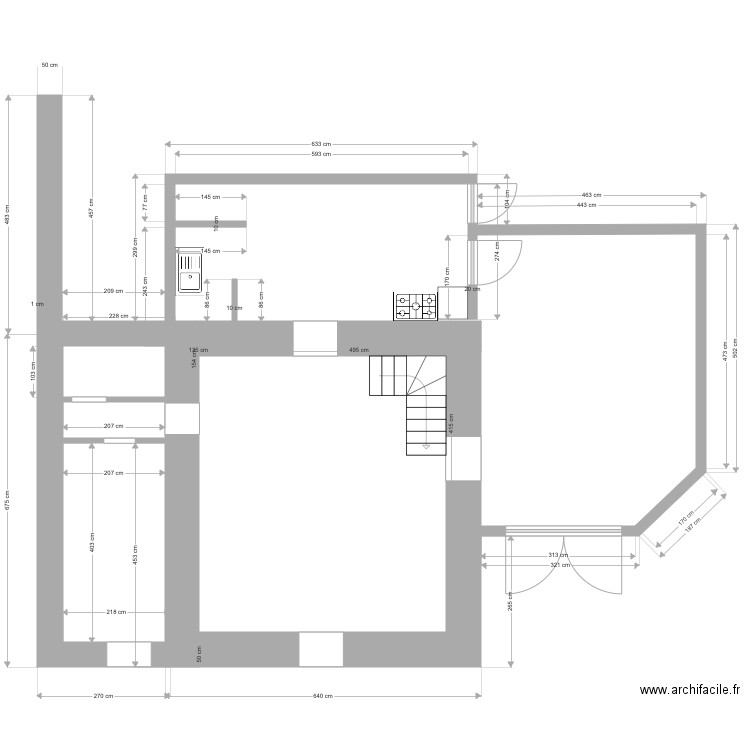 ENSEMBLE RDC. Plan de 0 pièce et 0 m2