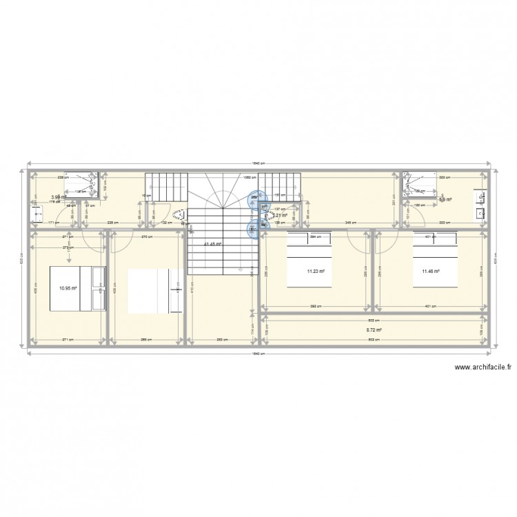 CLARABIDE etage 1. Plan de 0 pièce et 0 m2