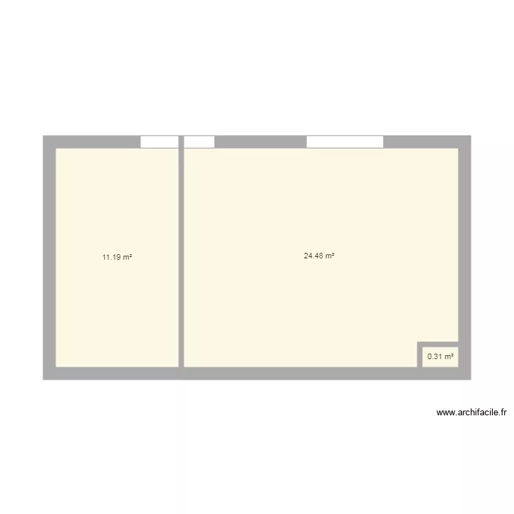 plan appartement partie droite. Plan de 