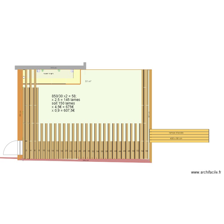  terrasse dalles 01LM 24 x 15cm. Plan de 0 pièce et 0 m2