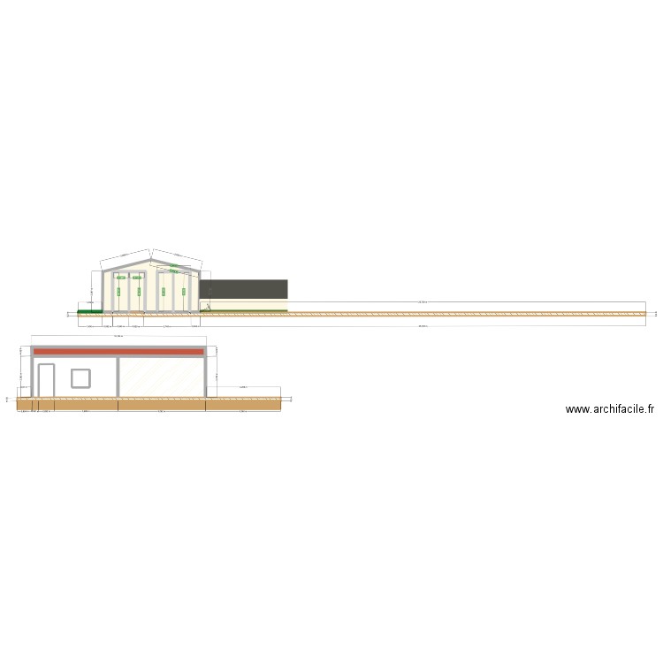 Garage Laurets. Plan de 0 pièce et 0 m2