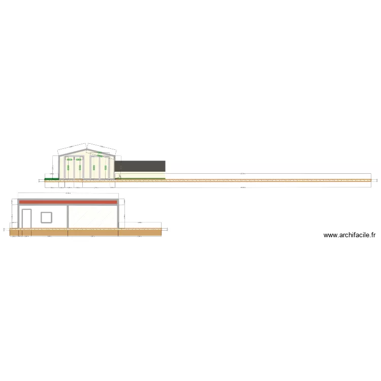 Garage Laurets. Plan de 