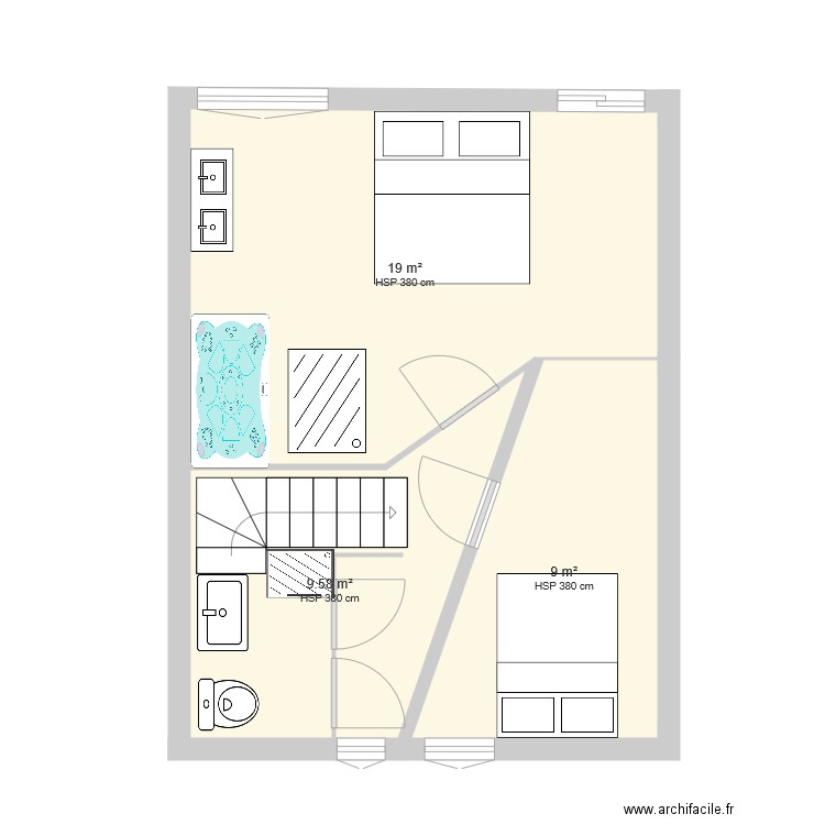 1er et2. Plan de 0 pièce et 0 m2