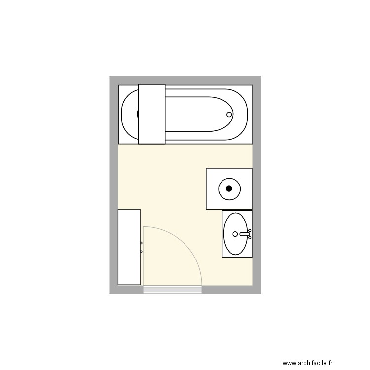 SDB existant Maintenon. Plan de 0 pièce et 0 m2