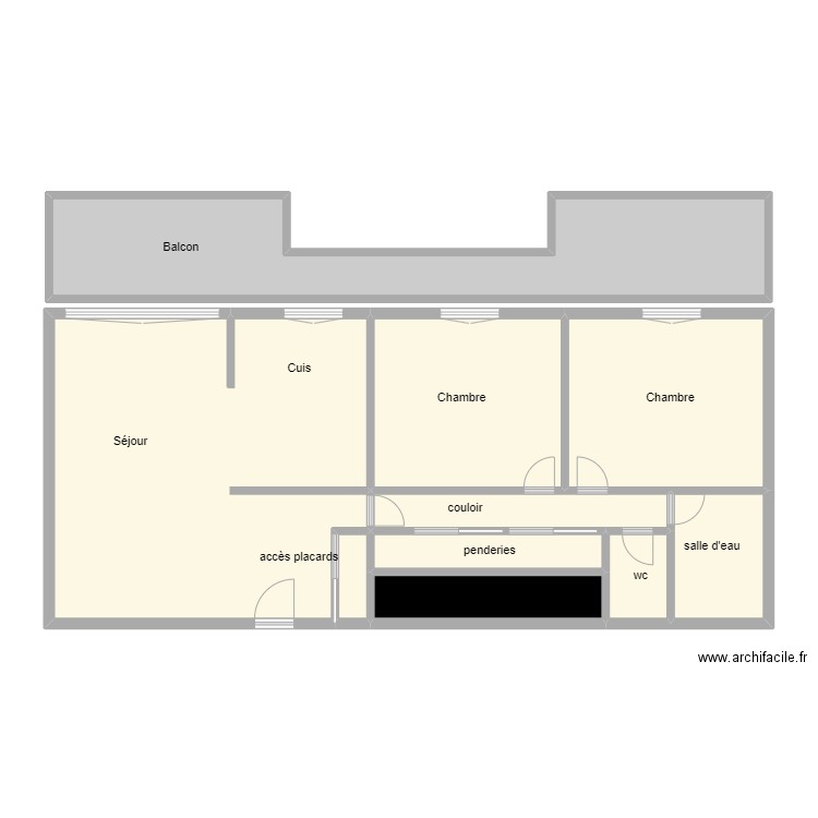 44 CHEZY. Plan de 0 pièce et 0 m2
