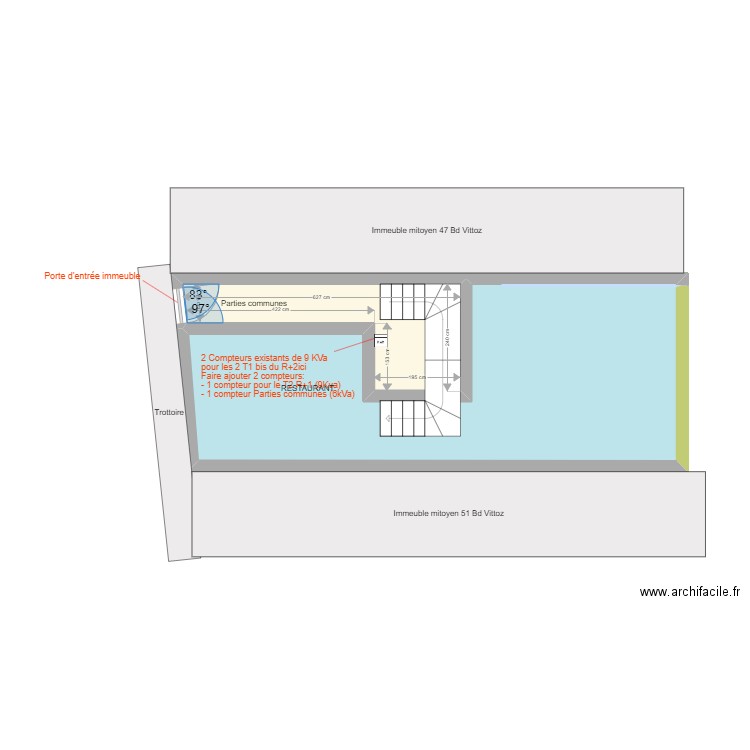 Plan IDR Castres. Plan de 18 pièces et 204 m2