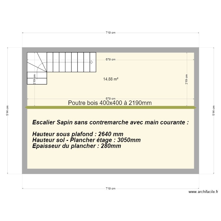 Escalier Lefebvre. Plan de 0 pièce et 0 m2