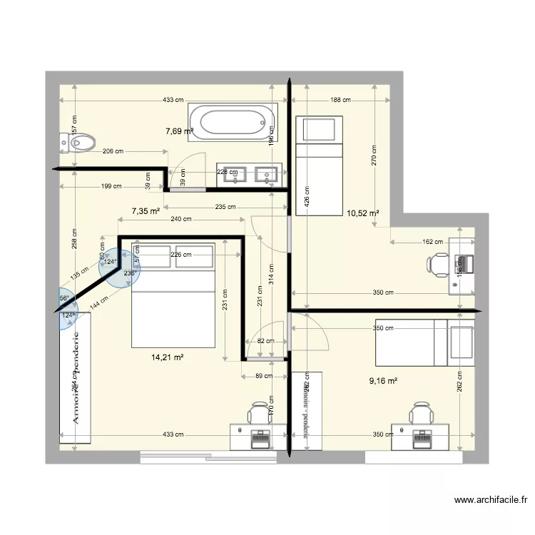maison 1er étage version 3. Plan de maison 1er étage version 3. Plan de