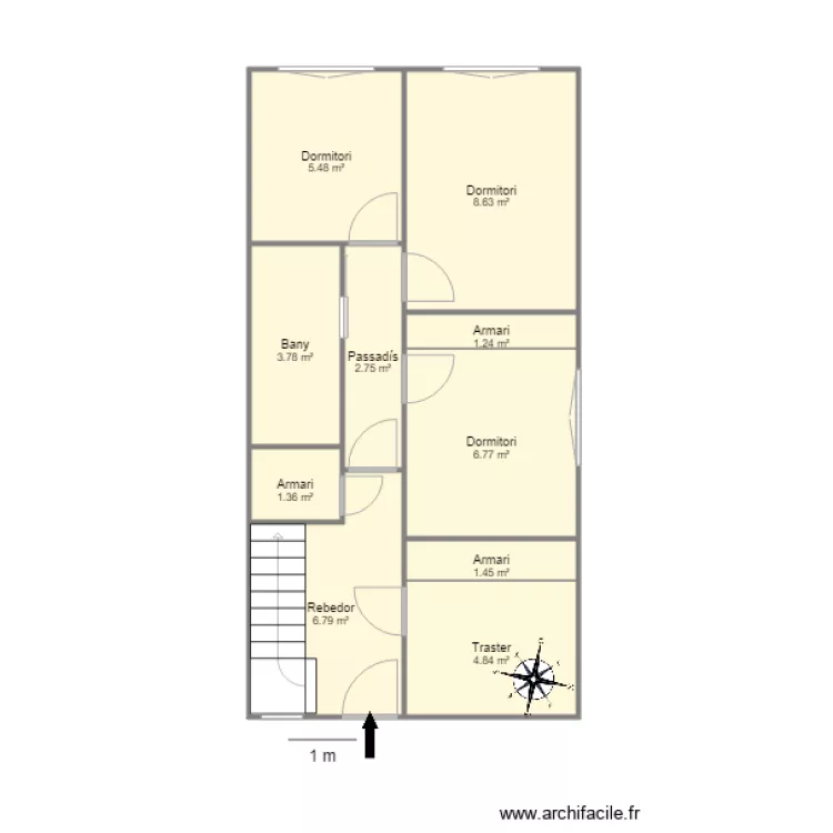 URB CAMP DE BAIX DELS PLANS BLOC 1 CASA 5 SISPONY. Plan de URB CAMP DE BAIX DELS PLANS BLOC 1 CASA 5 SISPONY. Plan de
