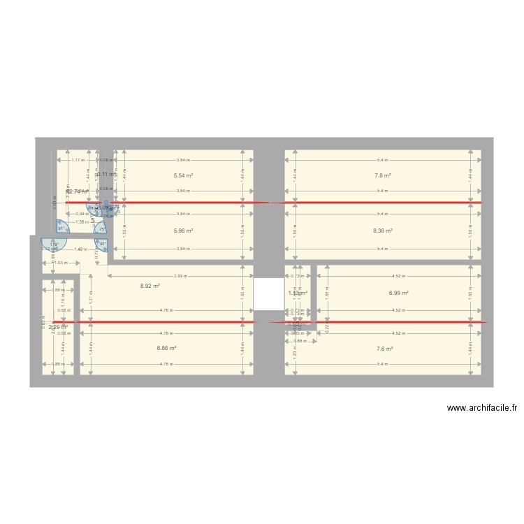 étage. Plan de 0 pièce et 0 m2