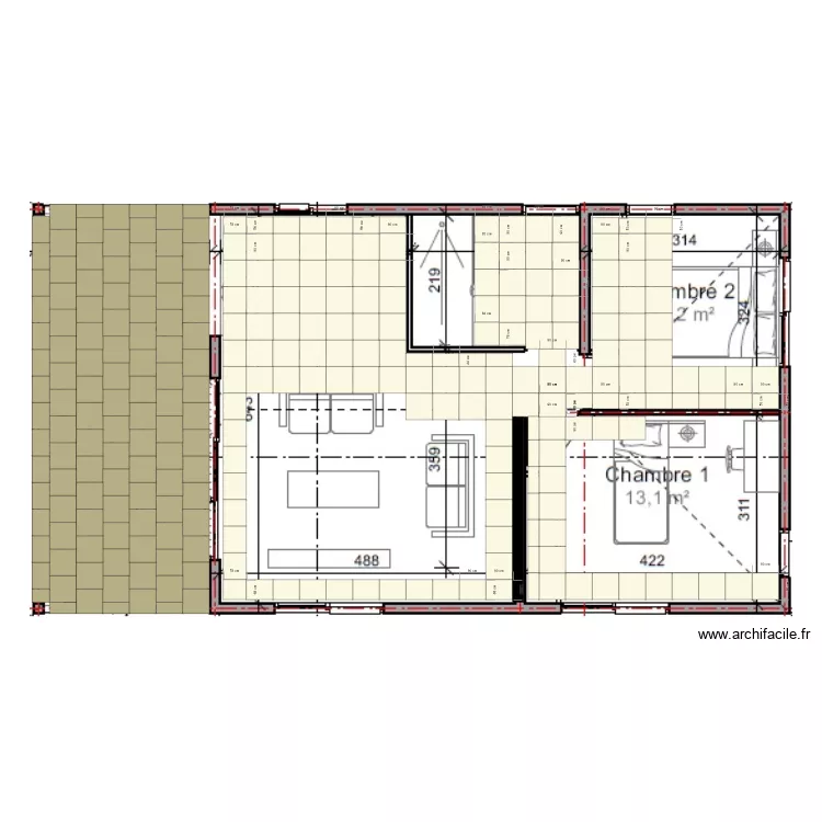 CARREAUX ANNA. Plan de 
