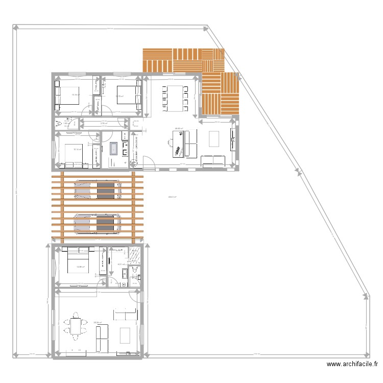 Plan maison TERCIS. Plan de 0 pièce et 0 m2