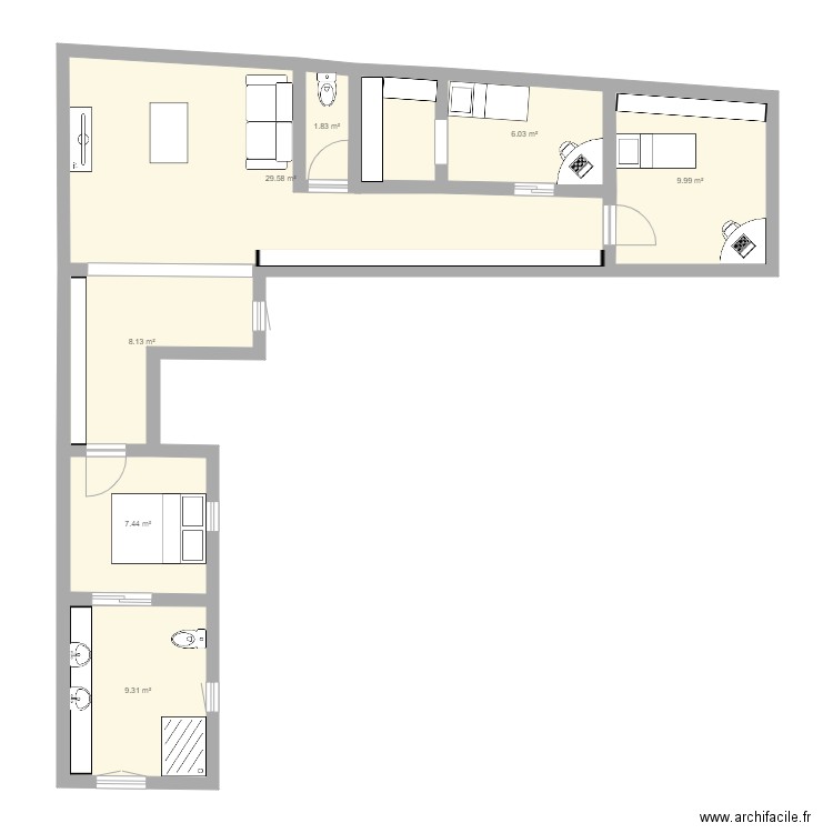 Maison Hautvillers . Plan de 0 pièce et 0 m2