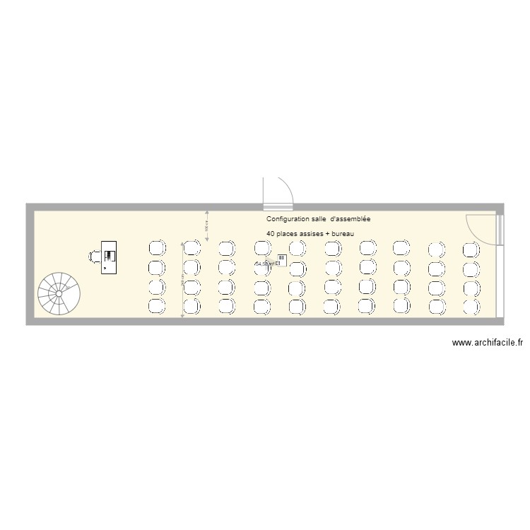 amenagement salle de réunion 3 VH version 2. Plan de 0 pièce et 0 m2