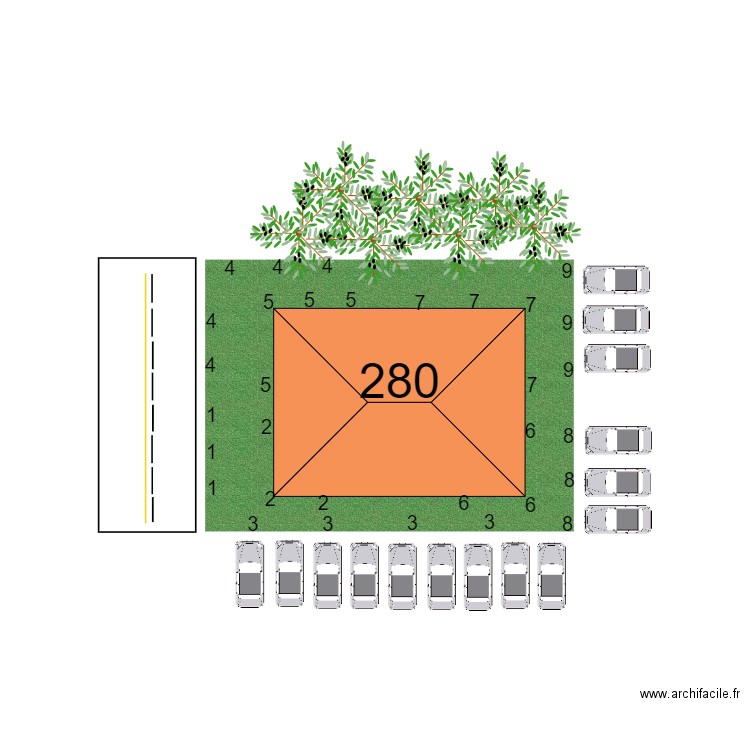 Gicleur 280. Plan de 0 pièce et 0 m2